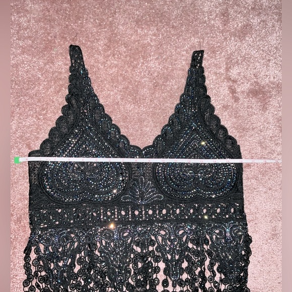 Black Embroidery Lace Top XS-S - Picture 13 of 14